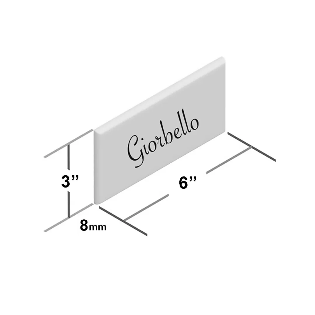 Giorbello Classic Premium Glass Subway Black 3-in x 6-in Glossy Glass Subway Wall Tile (5-sq. ft/ Carton), photo 7 of 7