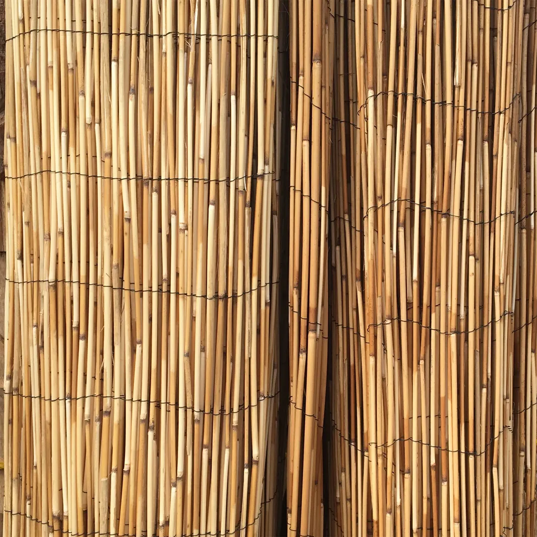 Backyard X-Scapes 16-ft x 6-ft 0.75-Gauge Brown Wood Bamboo Fencing Rolled Fencing, photo 7 of 12