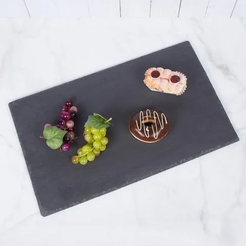 Natural Slate Stone 12 × 20 in Rectangular Serving Board Cheese Platter Dinning Serving Board