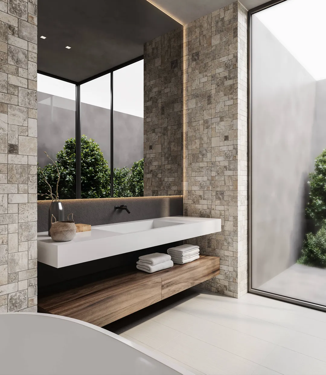 Satori Ikon Glacier 12-in x 24-in Matte Porcelain Subway Floor and Wall Tile (1.94-sq. ft/ Piece), photo 9 of 12