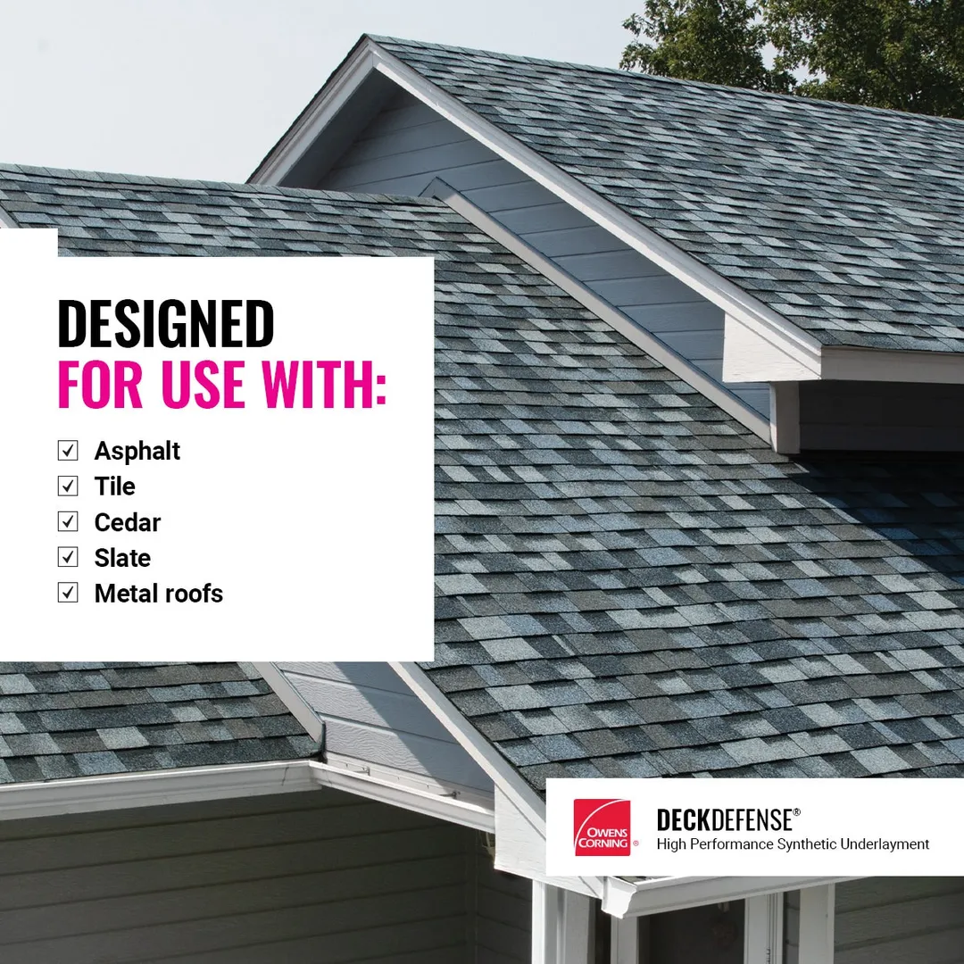Owens Corning Deck Defense 42-in x 286-ft (1001-sq ft) Synthetic Roof Underlayment Roll, photo 6 of 8