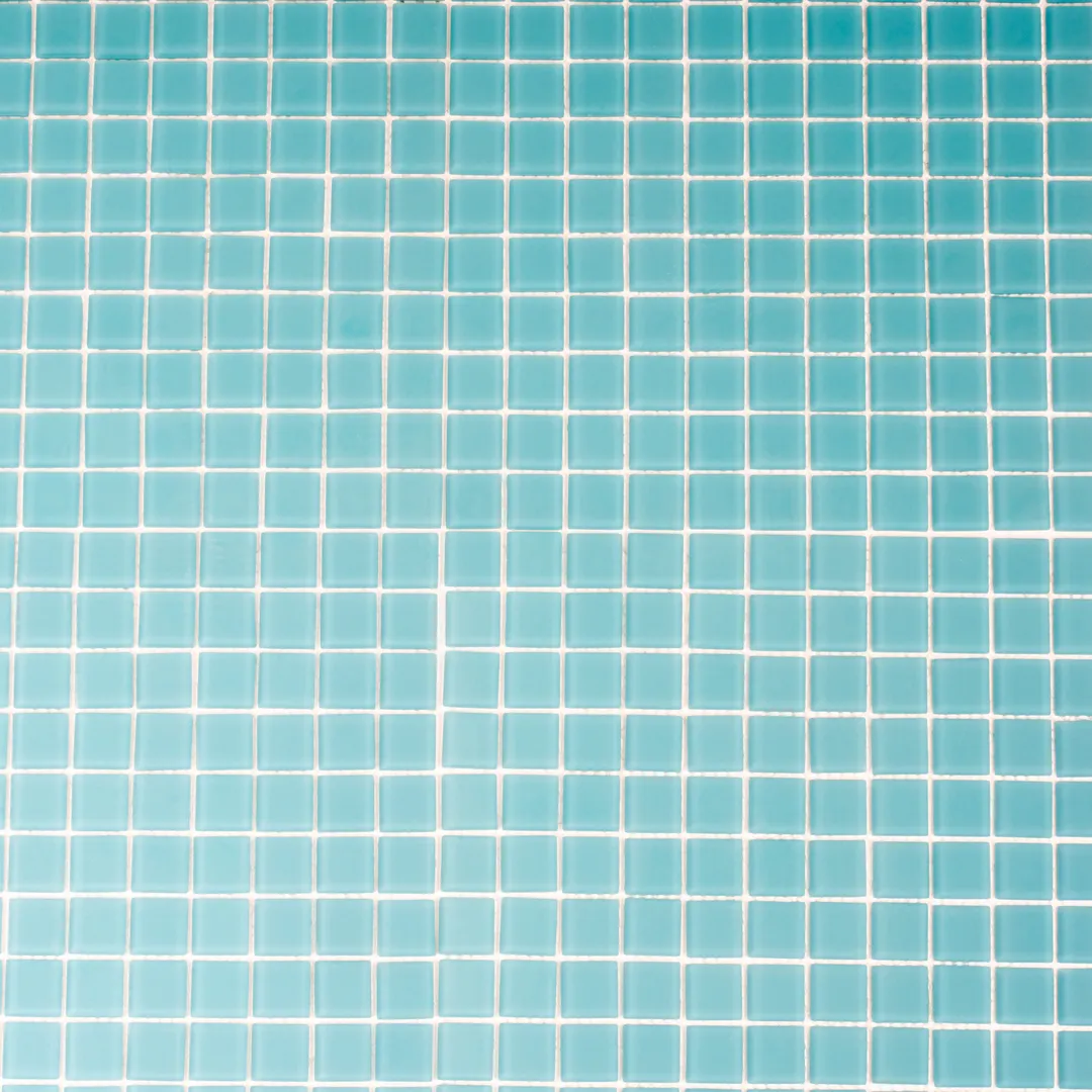 Apollo Tile (Sample) Floor and Wall Tile Cerulean Blue 4-in x 4-in Matte Glass Uniform Squares Mosaic Floor and Wall Tile, photo 9 of 9