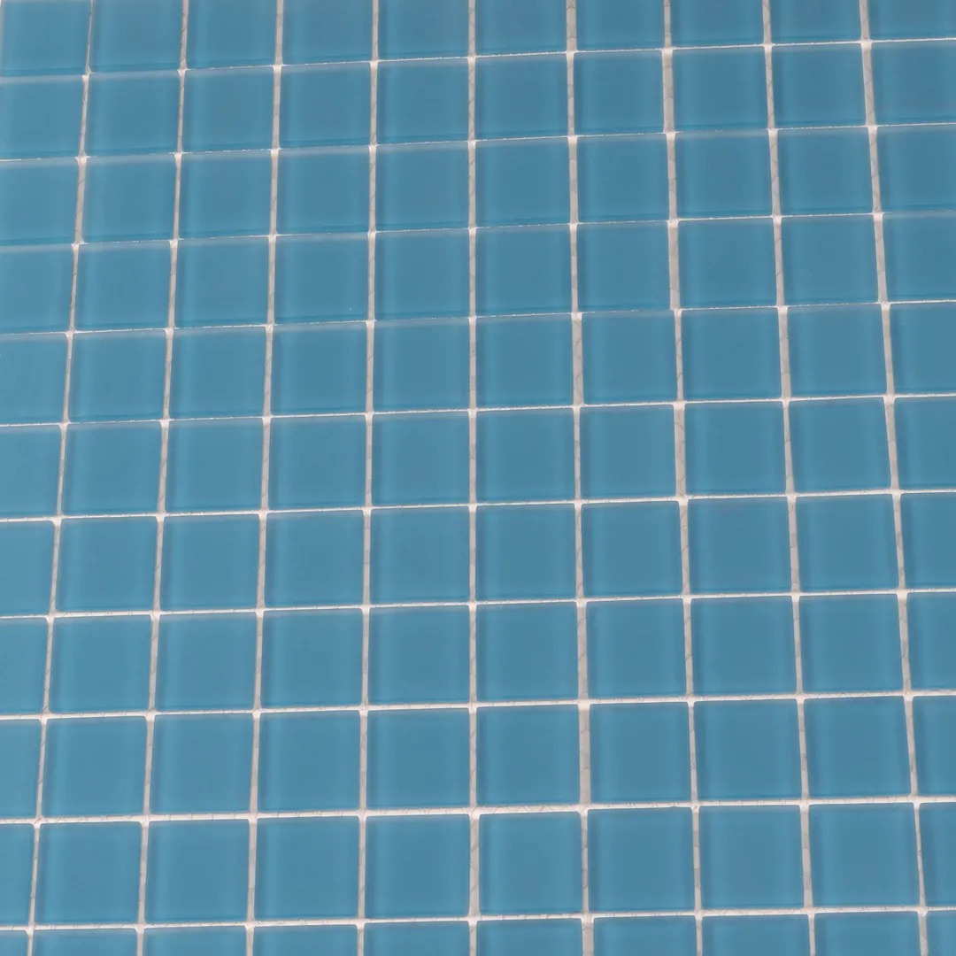 Apollo Tile (Sample) Floor and Wall Tile Blue 4-in x 4-in Matte Glass Uniform Squares Floor and Wall Tile, photo 3 of 5
