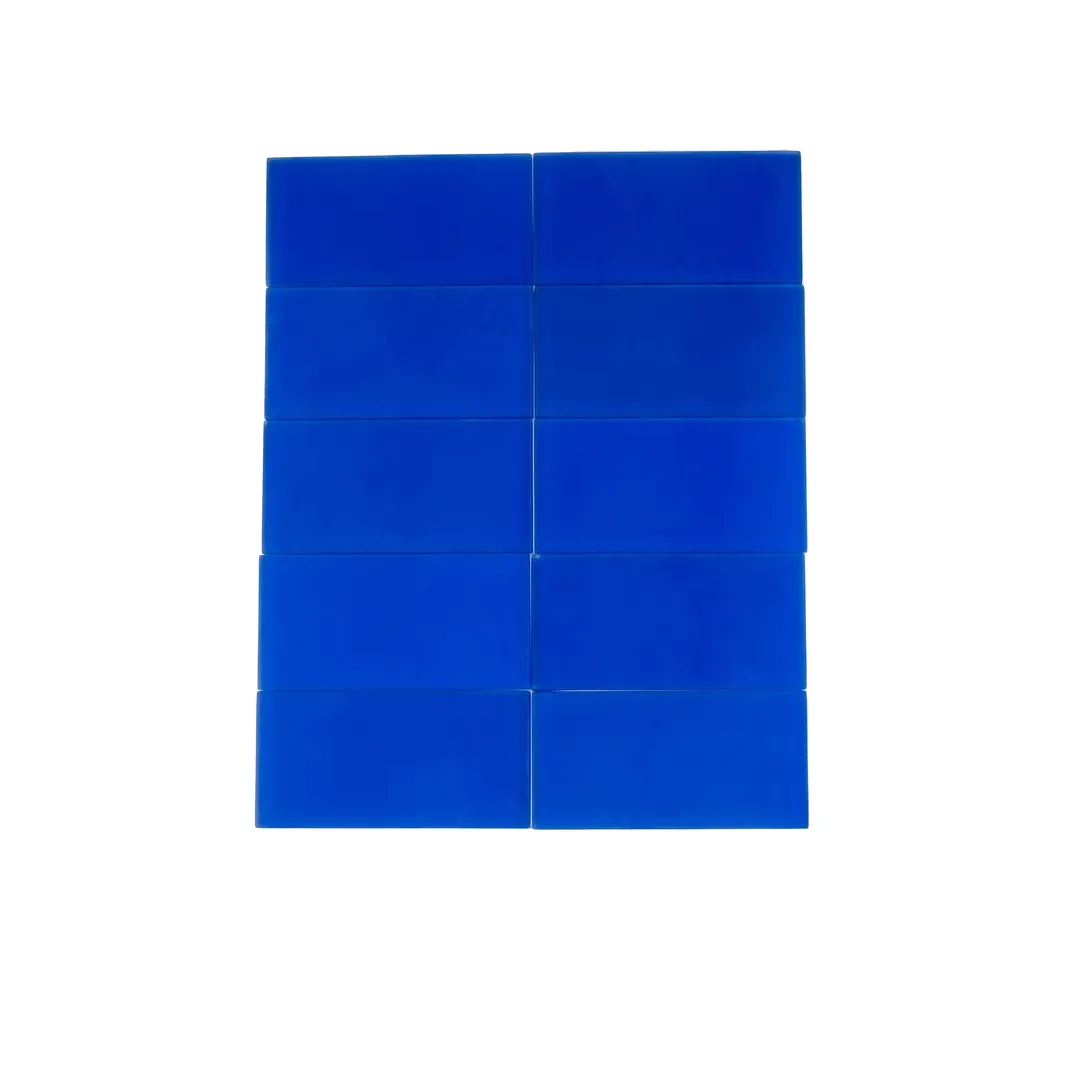 Apollo Tile (Sample) Wall Tile Royal Blue 3-in x 6-in Matte Glass Brick Subway Wall Tile, photo 9 of 9