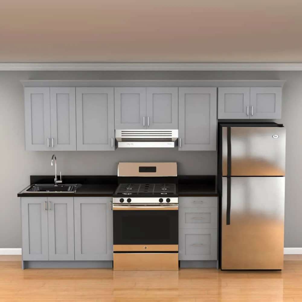 Hugo&Borg Charlesberg 36-in W x 34.5-in H x 36-in D Gray Lazy Susan Corner Base Fully Assembled Cabinet (Recessed Panel Shaker Style), photo 13 of 14