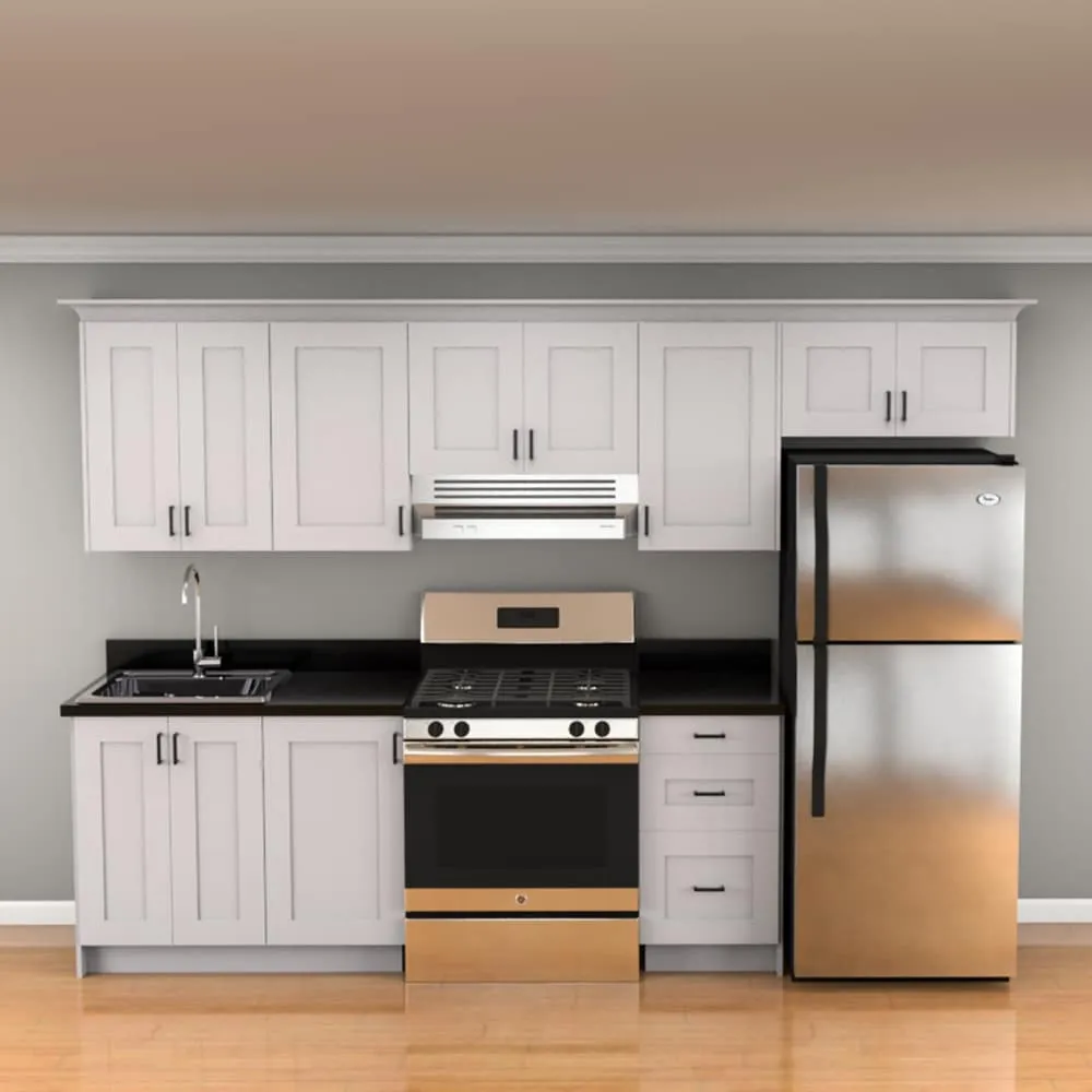 Hugo&Borg Jolie 36-in W x 34.5-in H x 36-in D Warm White Lazy Susan Corner Base Fully Assembled Cabinet (Recessed Panel Shaker Style), photo 3 of 16