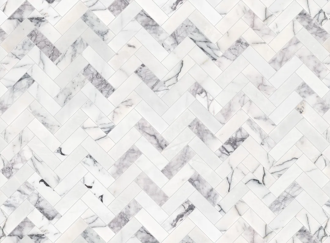 Satori Lilac Intrica 11-in x 11-in Honed Natural Stone Mosaic Floor and Wall Tile (0.893-sq. ft/ Piece), photo 4 of 7