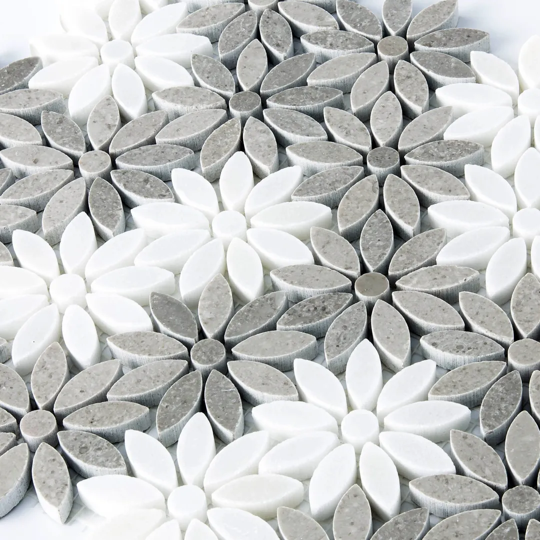 Apollo Tile (Sample) Gray 4-in x 4-in Polished Glass/Metal/Stone Marble Floor and Wall Tile, photo 4 of 7