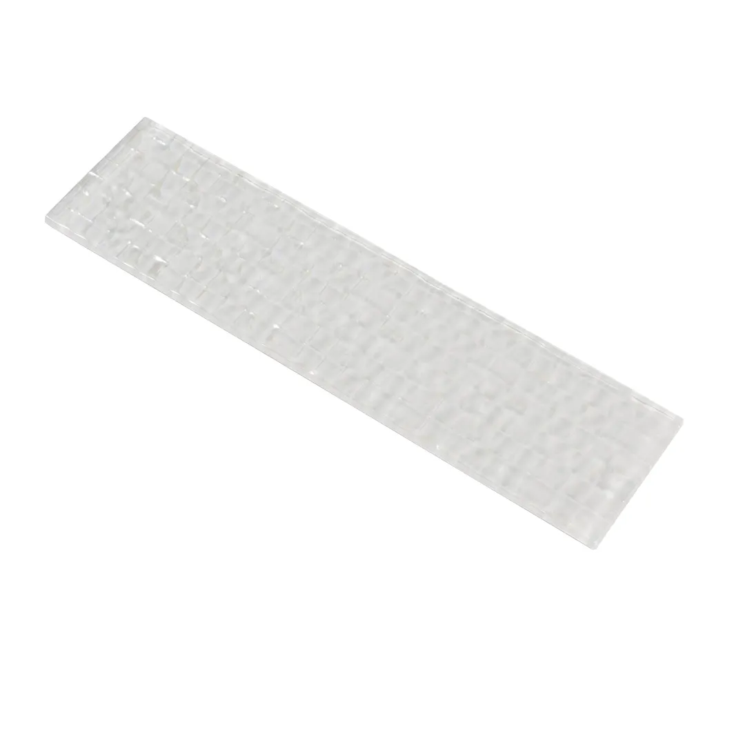 Apollo Tile (Sample) Colorway Pearl White 3-in x 12-in Multi-finish Glass Subway Wall Tile, photo 6 of 6