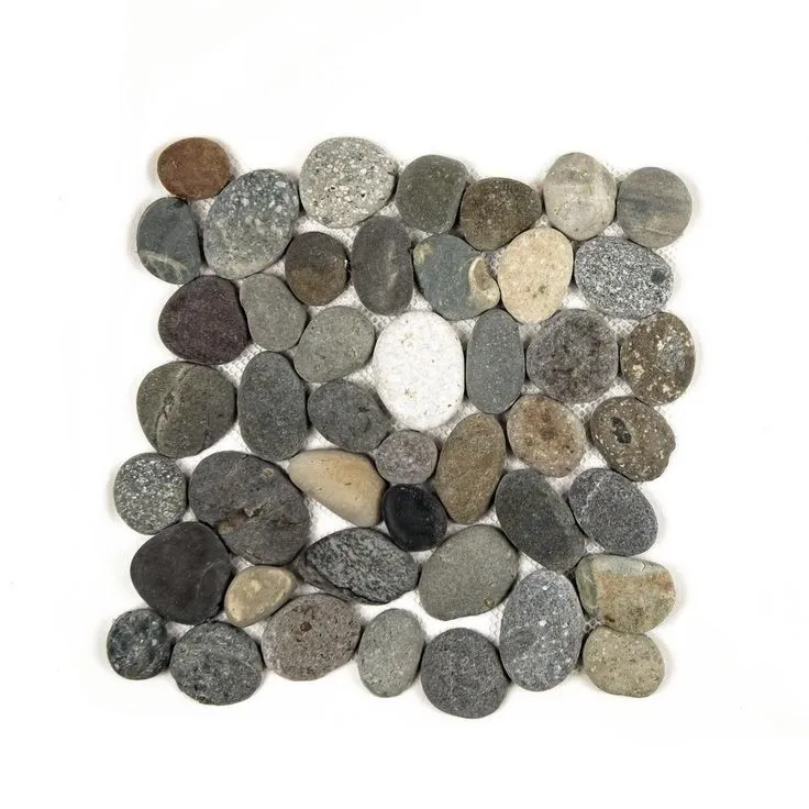 Cruz Bay Classic Pebble Tile River Grey 11-1/2 in. x 11-1/2 in. x 12.7 mm Mesh-Mounted Mosaic Tile (10.12 sq. ft. / case), photo 2 of 10
