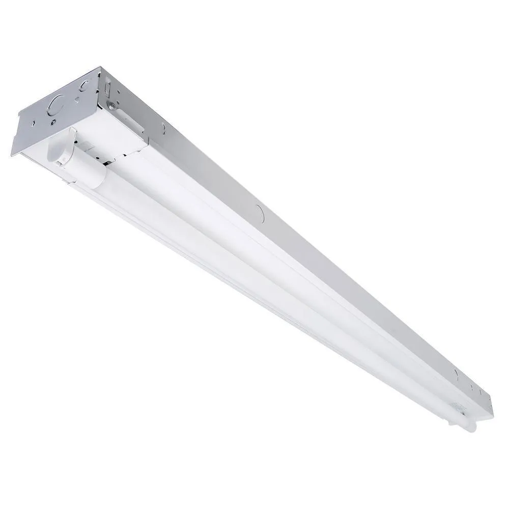 4 ft. 26-Watt 1-Light White Strip Light Fixture T8 Industrial LED with 3250 Lumens DLC Flex Tube 120-Volt-277-Volt 3500K, photo 2 of 5