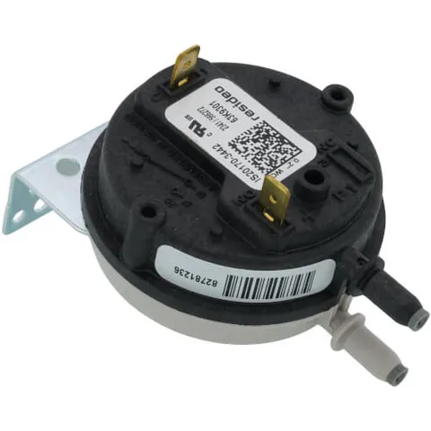 63K93 0.20"WC Dual 1/4" Barb Connection SPST Pressure Switch