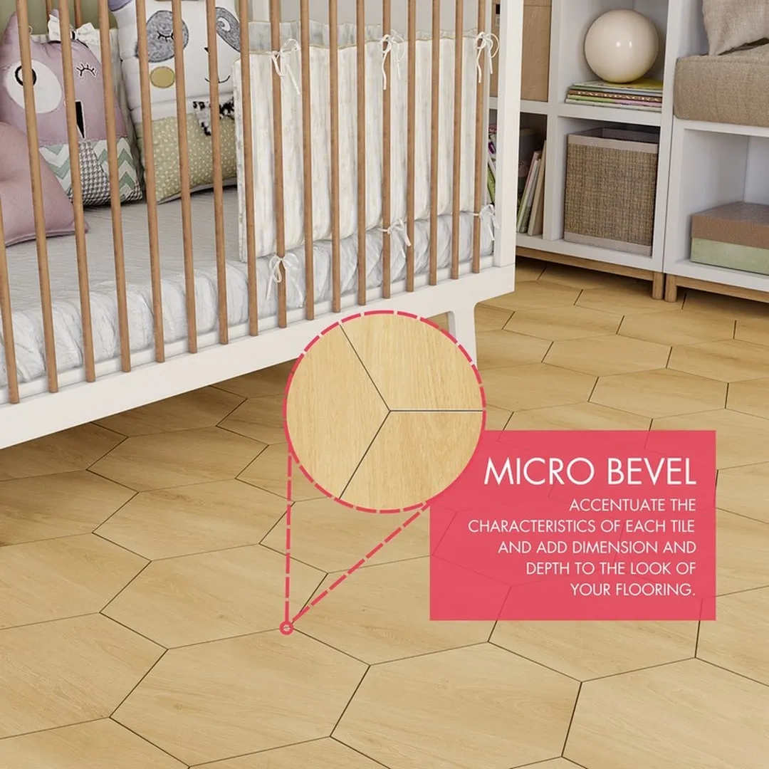 Lucida USA Pine Brown Wood Look 12-mil x 6-in W x 6-in L Waterproof Peel and Stick Vinyl Tile Flooring (21.5-sq ft/ Carton), photo 7 of 11
