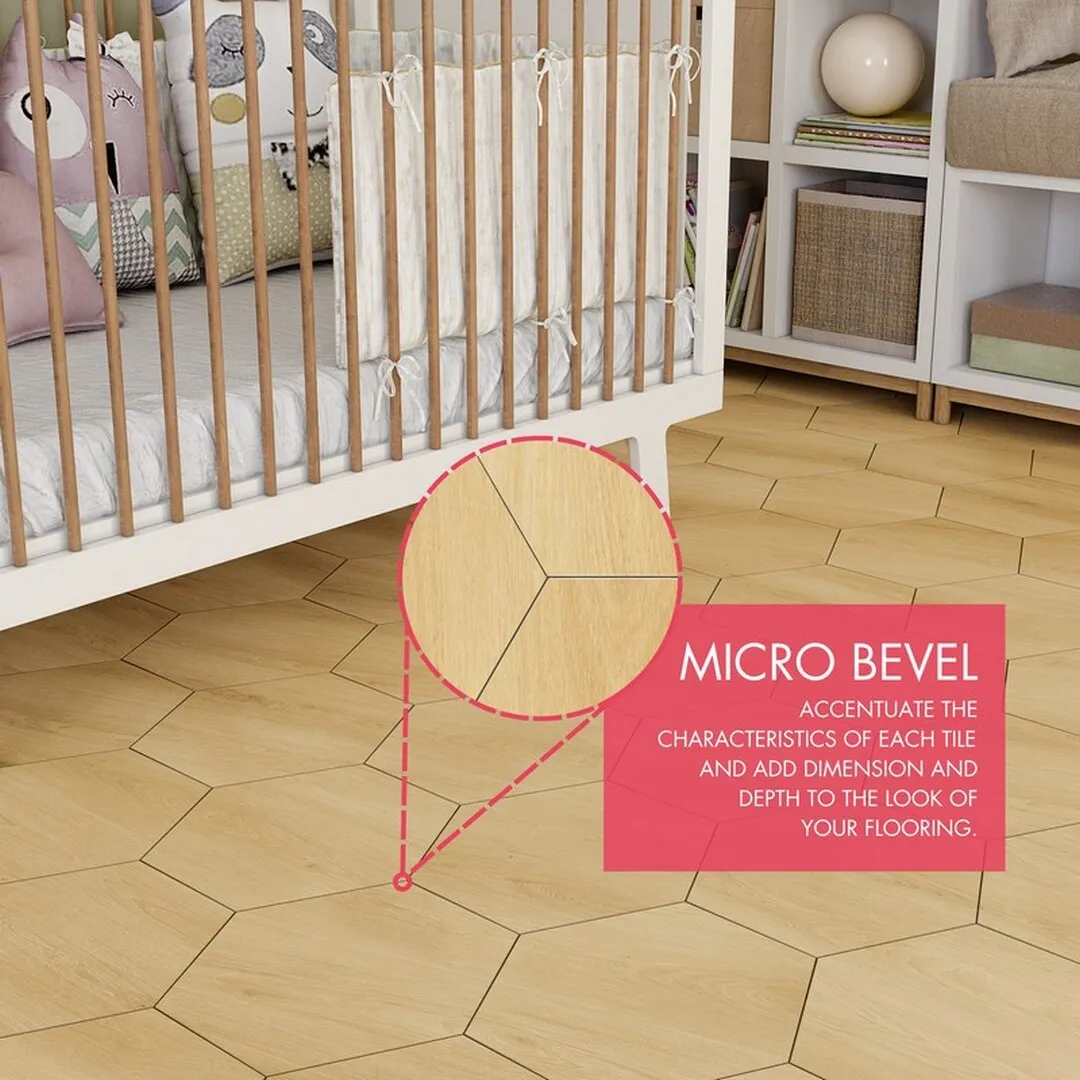 Lucida USA Pine Brown Wood Look 12-mil x 6-in W x 6-in L Waterproof Peel and Stick Vinyl Tile Flooring (0.6-sq ft/ Piece), photo 4 of 7