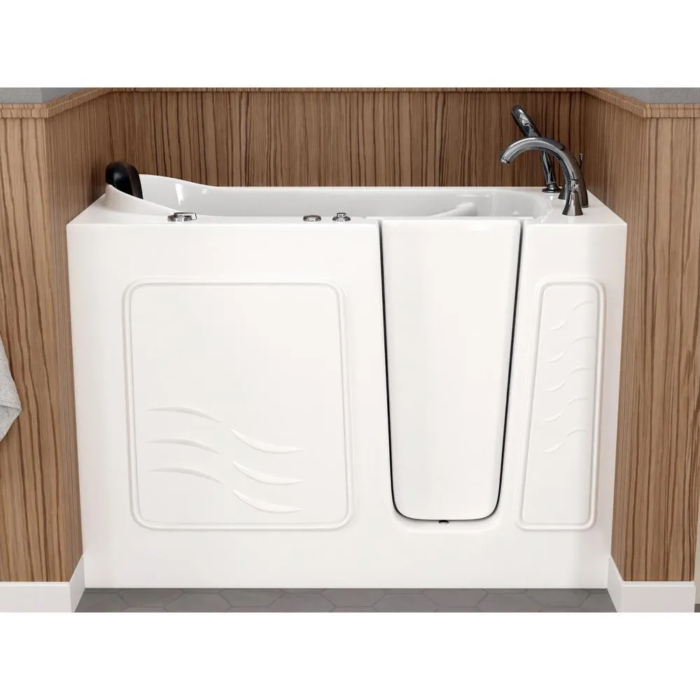 Universal Tubs Safe Premier 52.75 in. x 60 in. x 26 in. Right Drain Walk-in Whirlpool Bathtub in White, photo 6 of 9