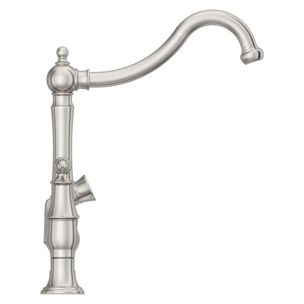 Pfister Courant Two Handle Bridge Kitchen Faucet with Side Spray in Stainless Steel, photo 8 of 11