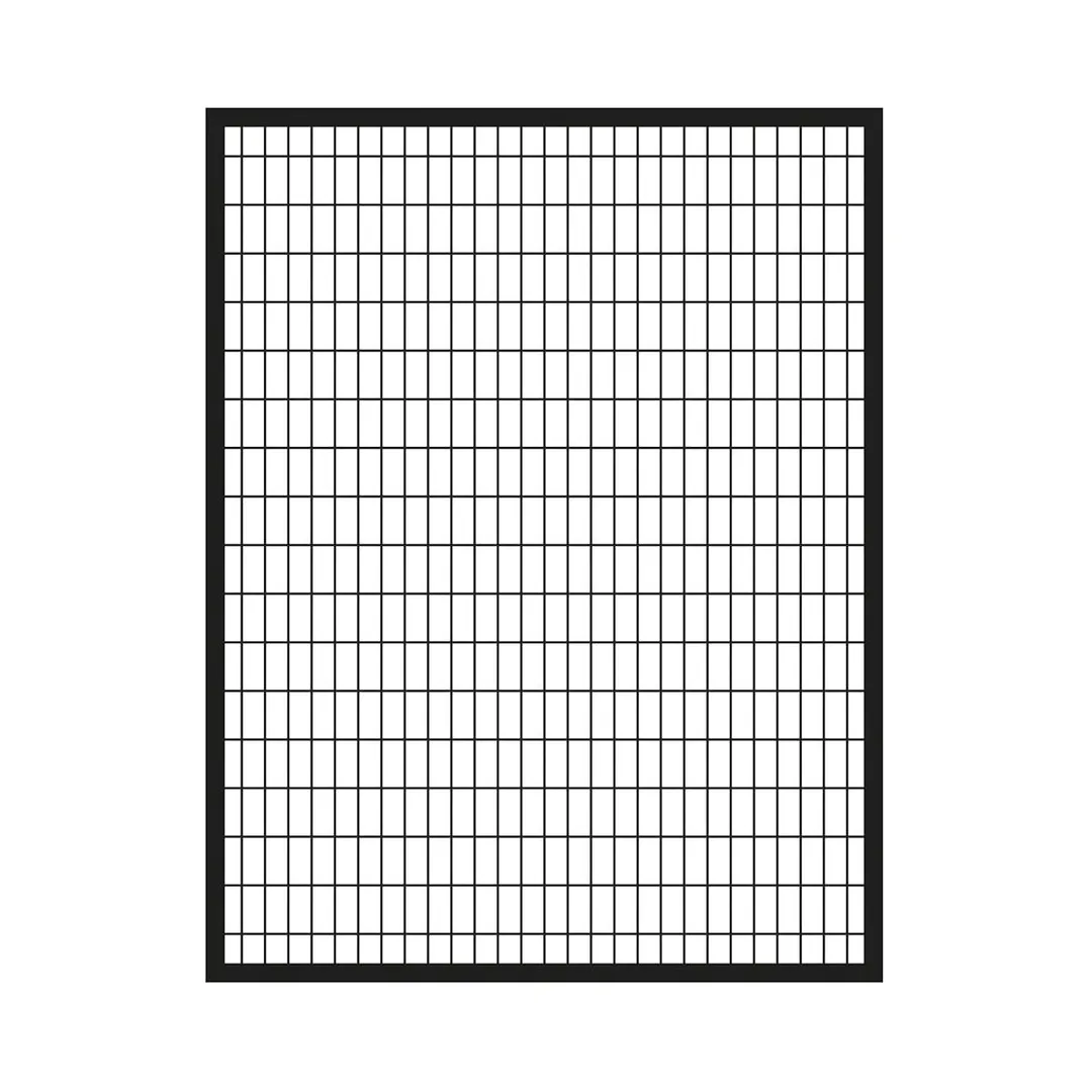 IronCraft Euro 6 ft. H x 5 ft. W Black Powder-Coated Steel Fence Gate, photo 2 of 3