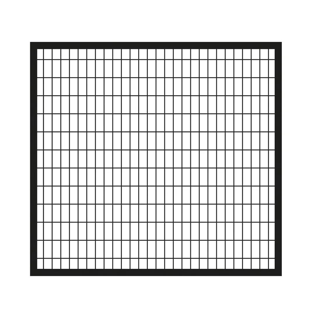 IronCraft Euro 4 ft. H x 5 ft. W Black Powder-Coated Steel Fence Gate, photo 2 of 3