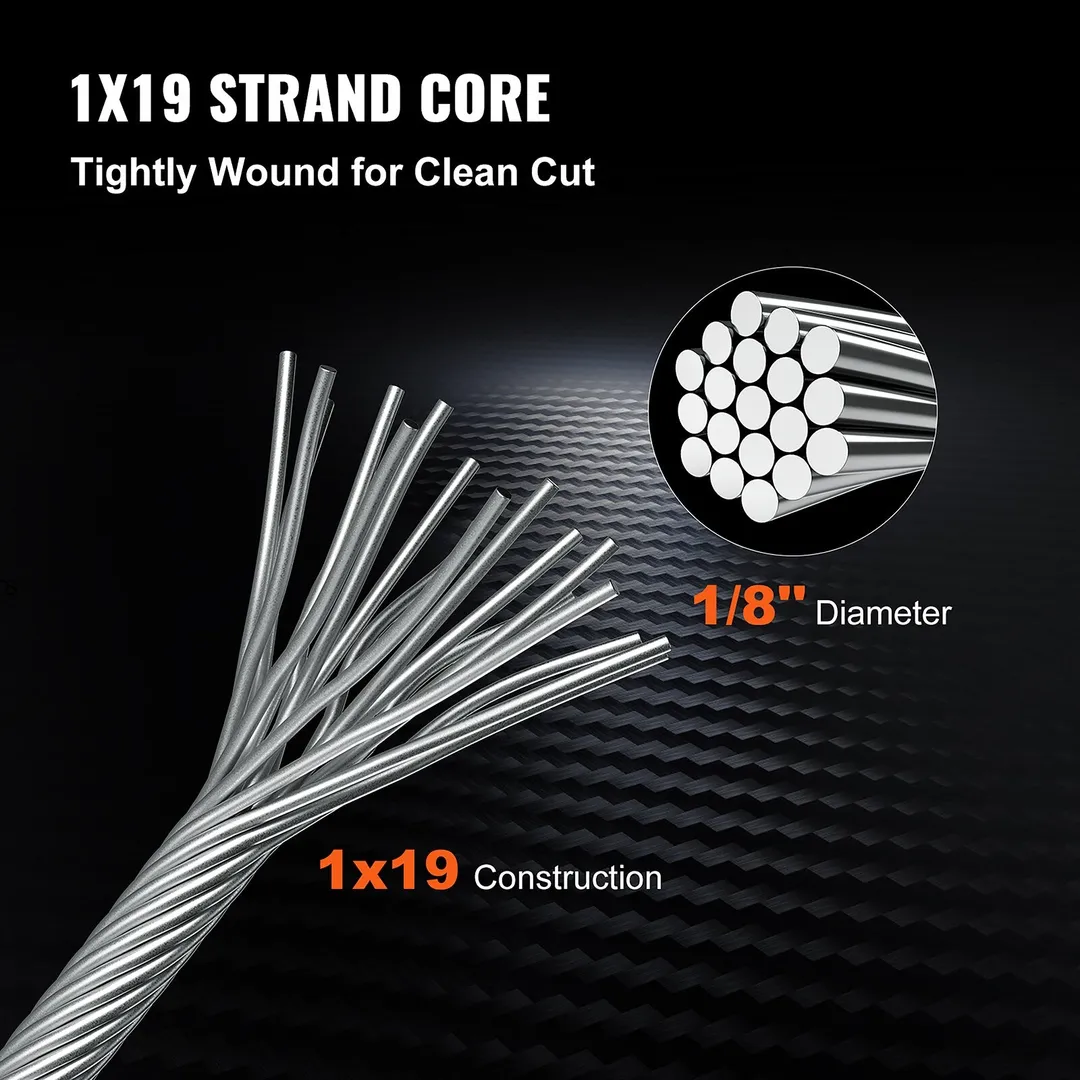 VEVOR 1000-ft Silver Stainless Steel Cable, photo 5 of 10