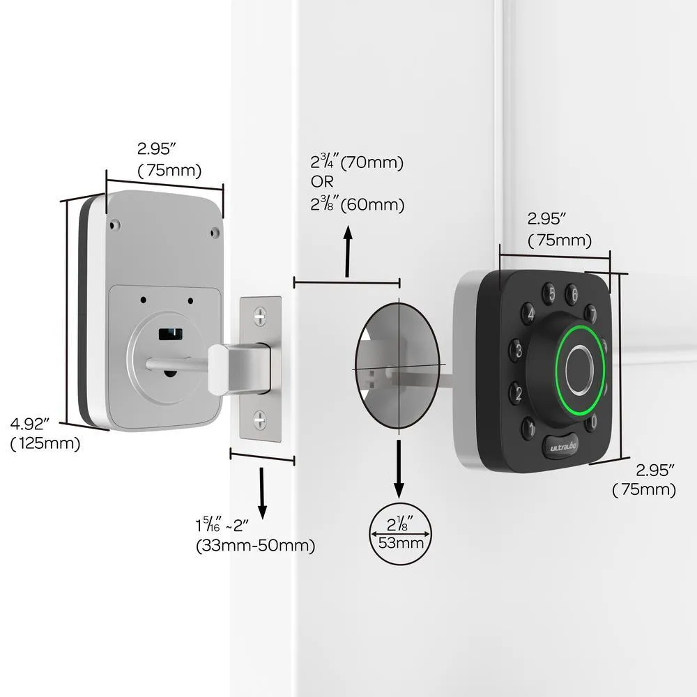 Ultraloq U-Bolt Pro 6-in-1 Bluetooth Enabled Fingerprint and Keypad Smart Lock Deadbolt Plus Bridge WiFi Adapter, photo 10 of 11