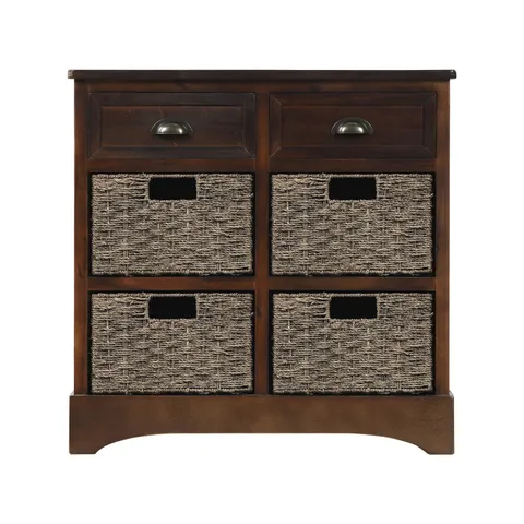 28 × 28 in Wood Espresso Freestanding Utility Storage Cabinet