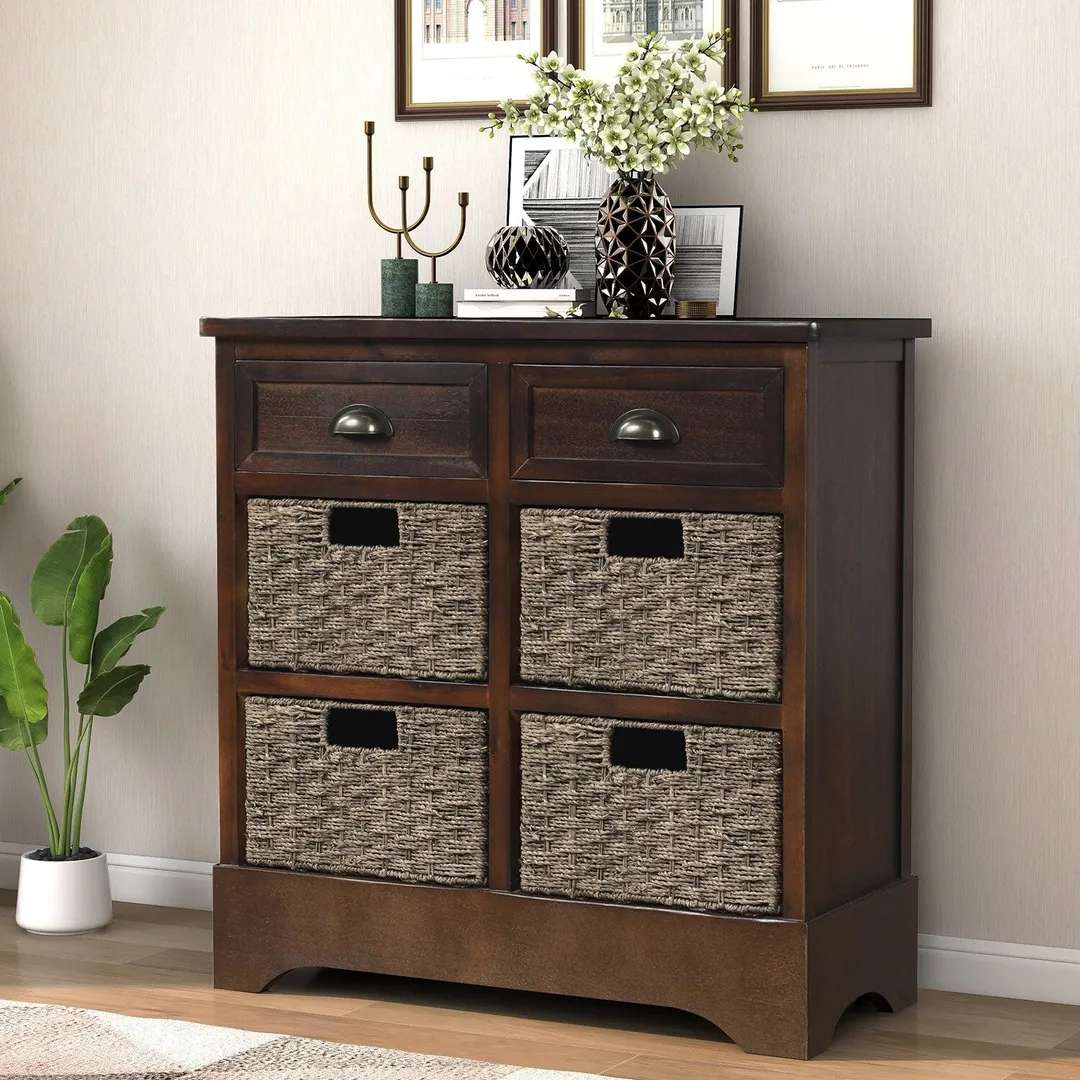 GZMR 28-in W x 28-in H Wood Espresso Freestanding Utility Storage Cabinet, photo 3 of 11