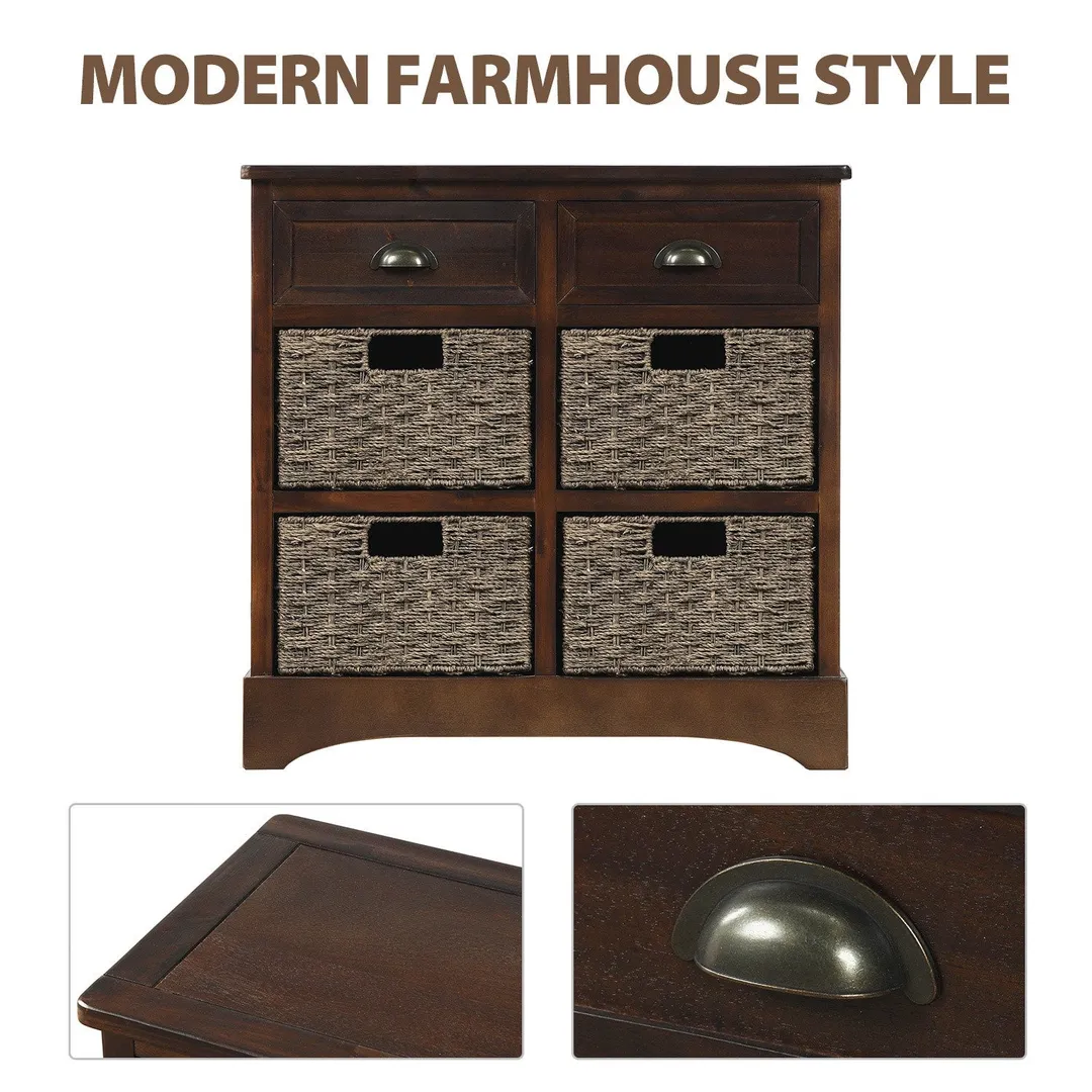 GZMR 28-in W x 28-in H Wood Espresso Freestanding Utility Storage Cabinet, photo 6 of 11