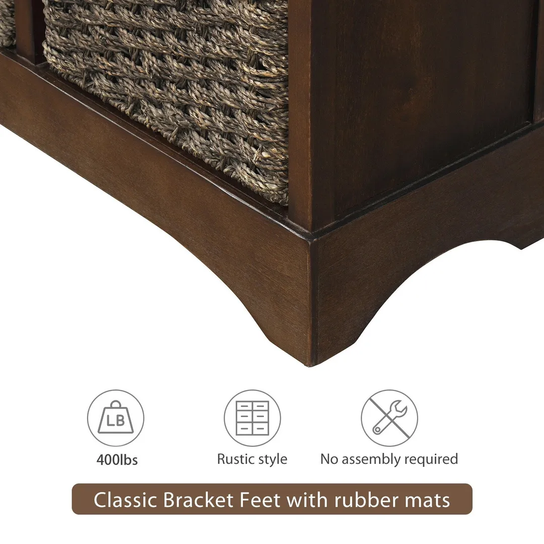 GZMR 28-in W x 28-in H Wood Espresso Freestanding Utility Storage Cabinet, photo 7 of 11