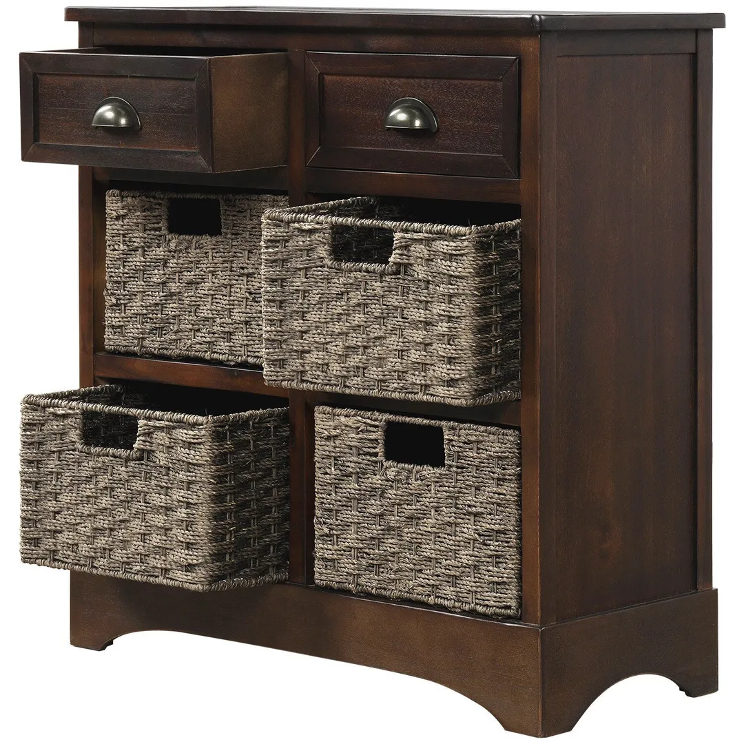 GZMR 28-in W x 28-in H Wood Espresso Freestanding Utility Storage Cabinet, photo 10 of 11