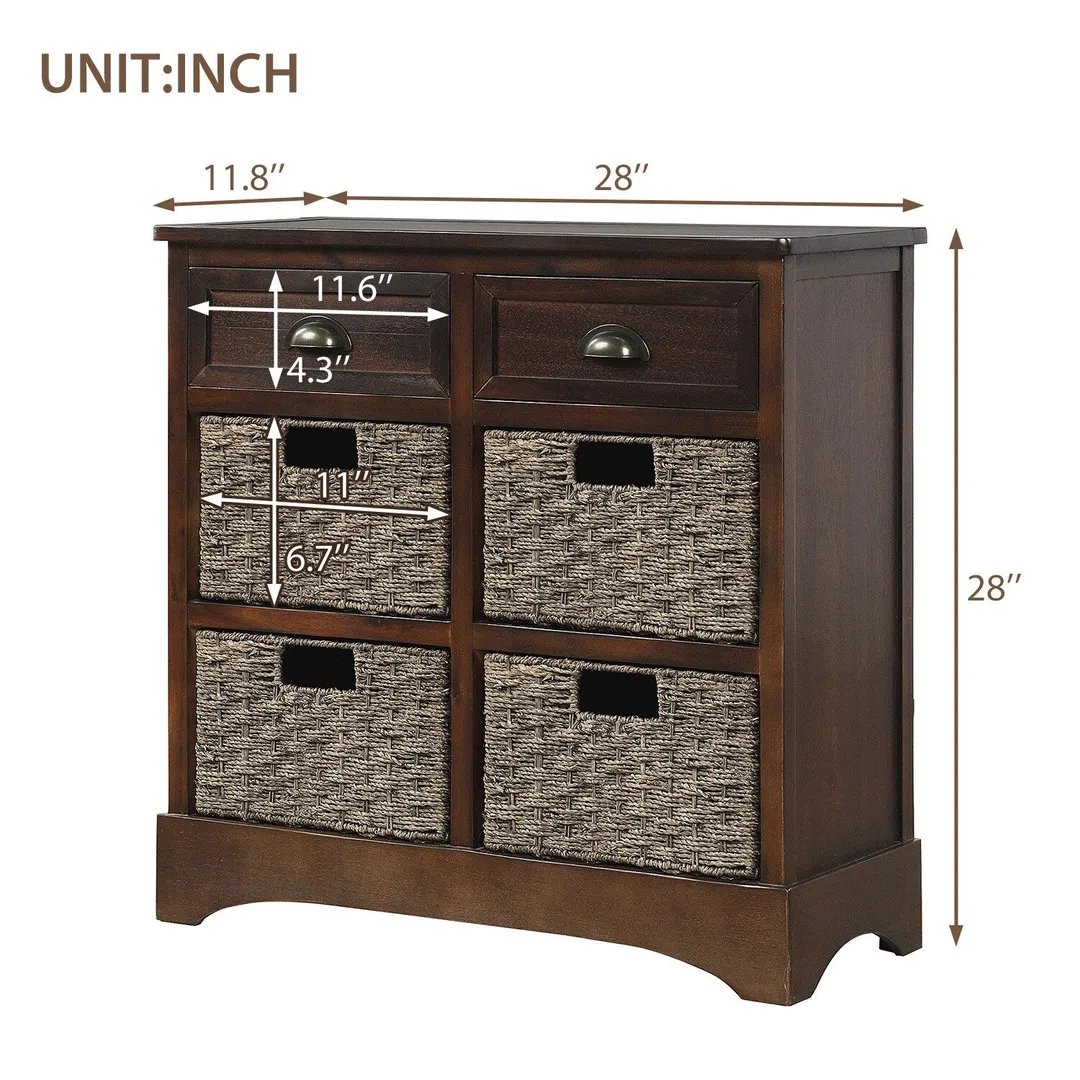 GZMR 28-in W x 28-in H Wood Espresso Freestanding Utility Storage Cabinet, photo 11 of 11