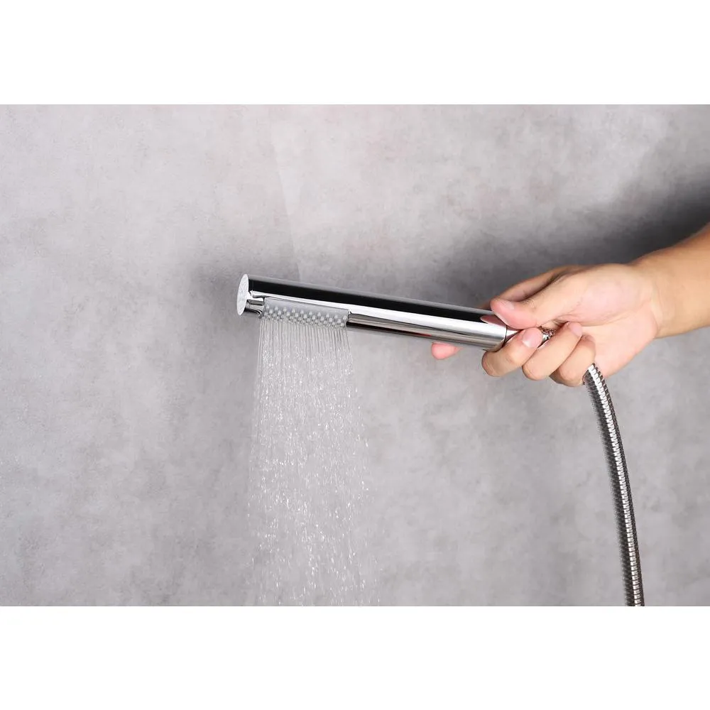 Rain 2-Handle Tub and Shower Faucet System with 3-Setting with 304T Stainless Steel in Chrome (Valve Included), photo 4 of 7