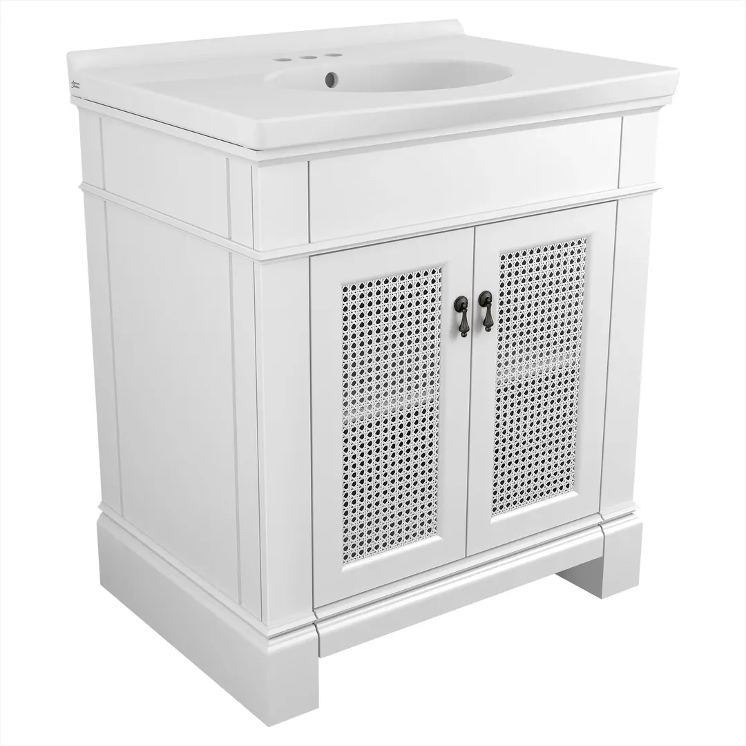 American Standard Portsmouth 30-in White Bathroom Vanity Cabinet, photo 6 of 12