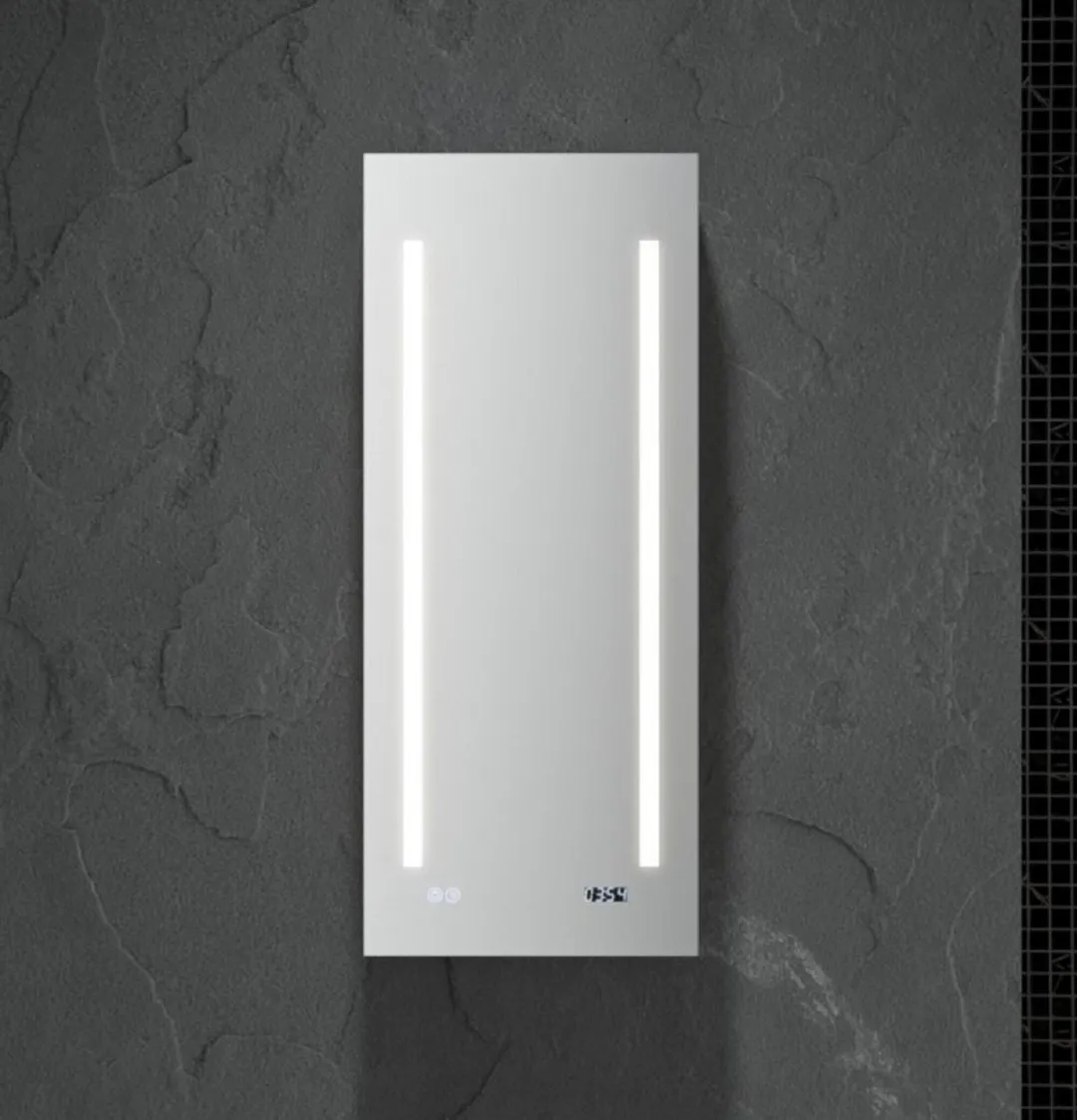 Fresca 15-in x 36-in Lighted LED Fog Free Surface/Recessed Mount LED Mirror Mirrored Soft Close Medicine Cabinet with Outlet, photo 6 of 7
