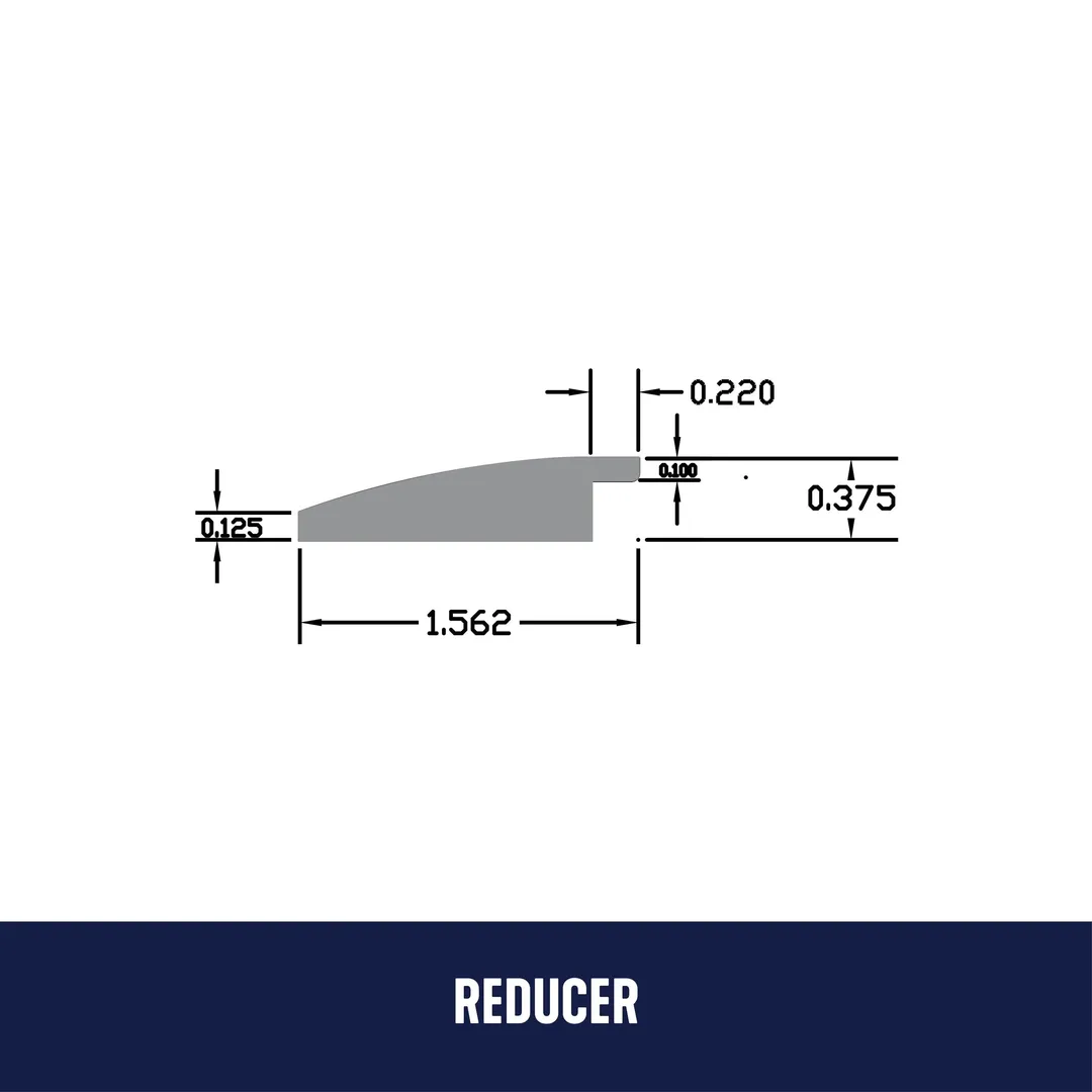 Bruce Barnwood Living Wyoming 0.625-in T x 1.5 W x 78-in L Wood Reducer, photo 5 of 5