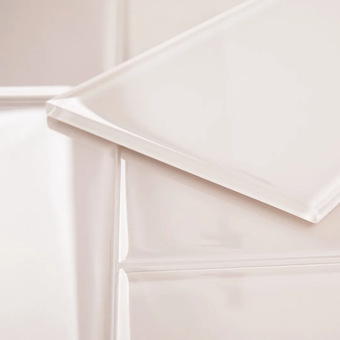 Giorbello Classic Premium Rose Pale Pink 6-in x 12-in Glossy Glass Subway Wall Tile (5-sq. ft/ Carton), photo 2 of 7
