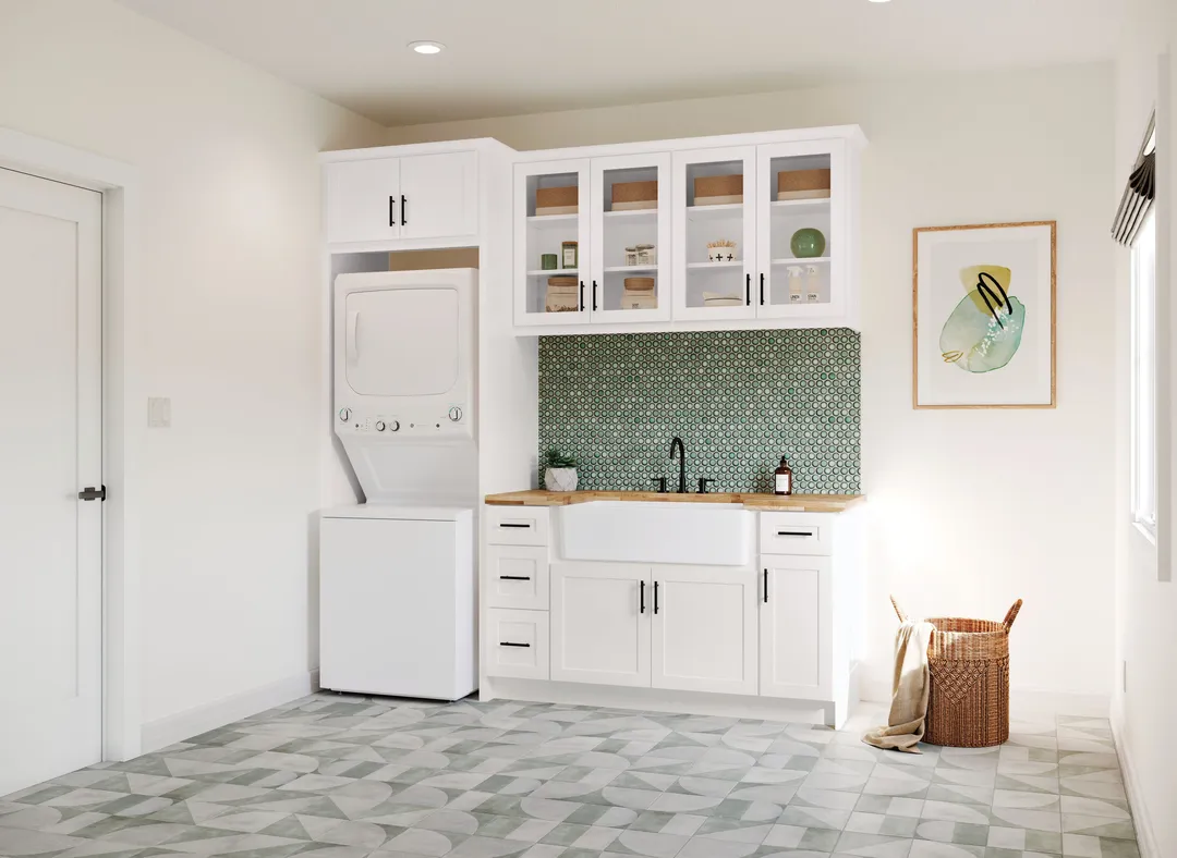 Diamond Express Jamestown 36-in W x 30-in H x 12-in D White L-shaped Corner Wall Fully Assembled Plywood Cabinet (Recessed Panel Shaker Style), photo 17 of 17