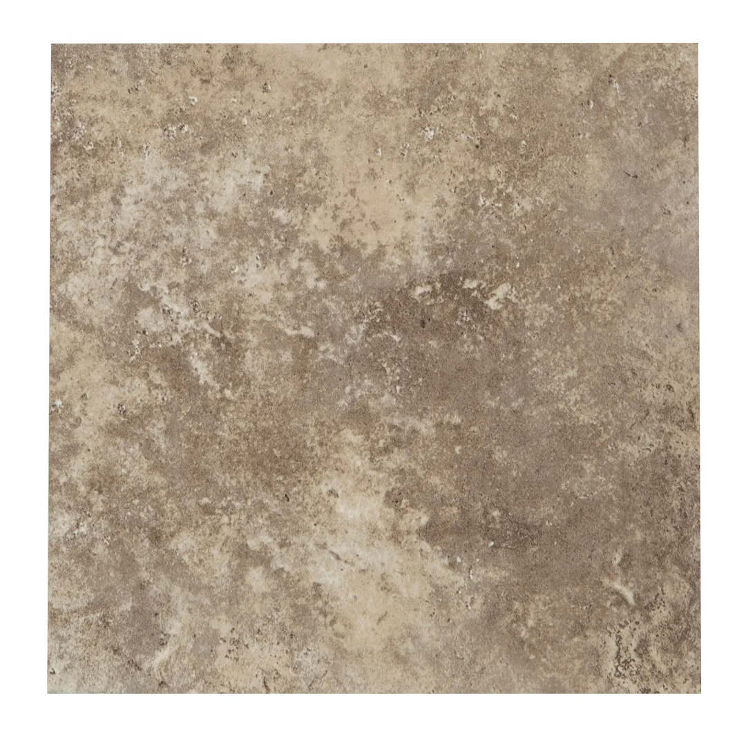 Style Selections Tumbled Stone 12-in x 12-in Water-Resistant Peel-and-Stick Vinyl Tile Flooring (1-sq ft), photo 2 of 8