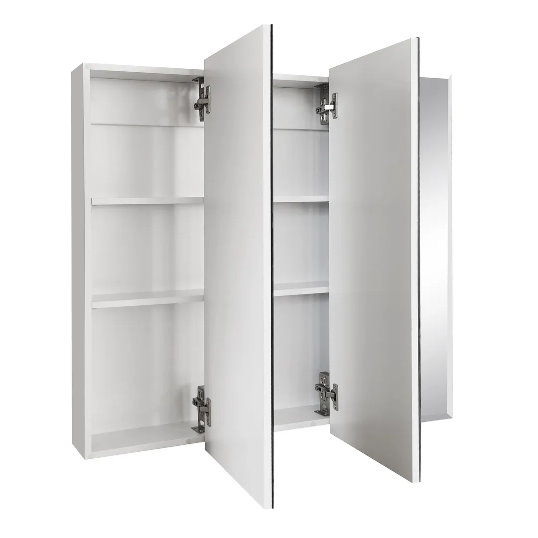 Design House Cyprus 25.1-in x 24.5-in Surface/Recessed Mount Clear Mirrored Medicine Cabinet, photo 11 of 19