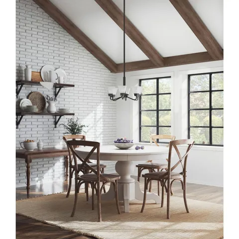 Clifton Heights 6-Light Matte Black Chandelier