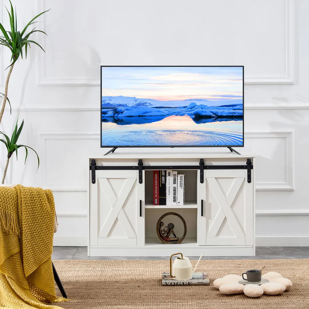 Yiekholo Modern/Contemporary Black Tv Cabinet (Accommodates TVs up to 65-in), photo 2 of 10