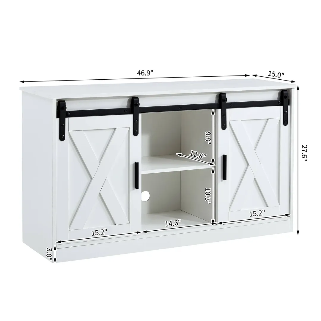 Yiekholo Modern/Contemporary Black Tv Cabinet (Accommodates TVs up to 65-in), photo 8 of 10