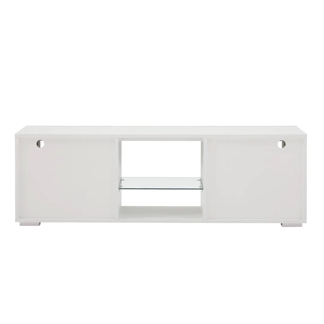 Yiekholo Modern/Contemporary White Tv Cabinet (Accommodates TVs up to 55-in), photo 6 of 9