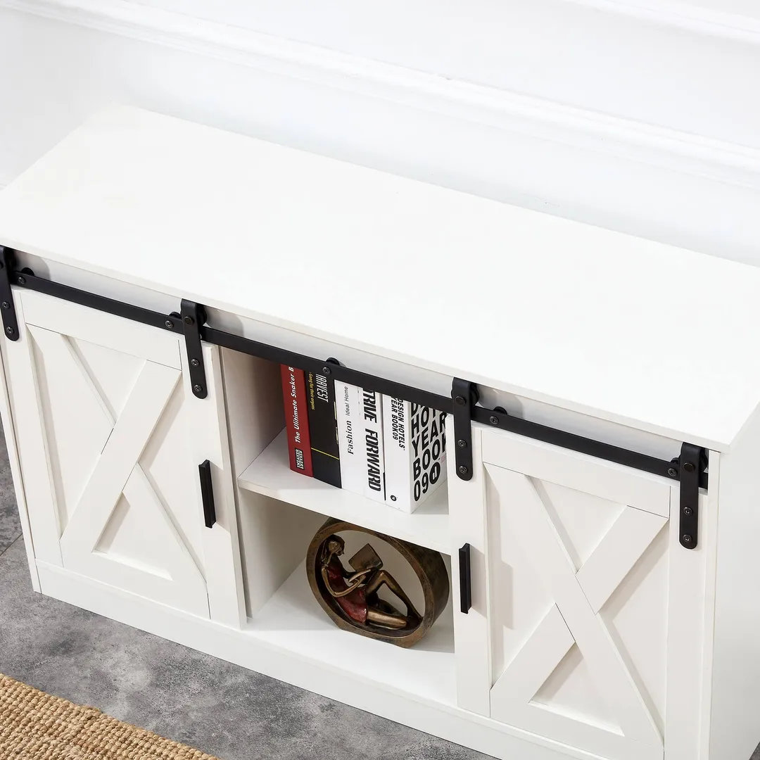 Yiekholo Modern/Contemporary Black Tv Cabinet (Accommodates TVs up to 65-in), photo 7 of 10