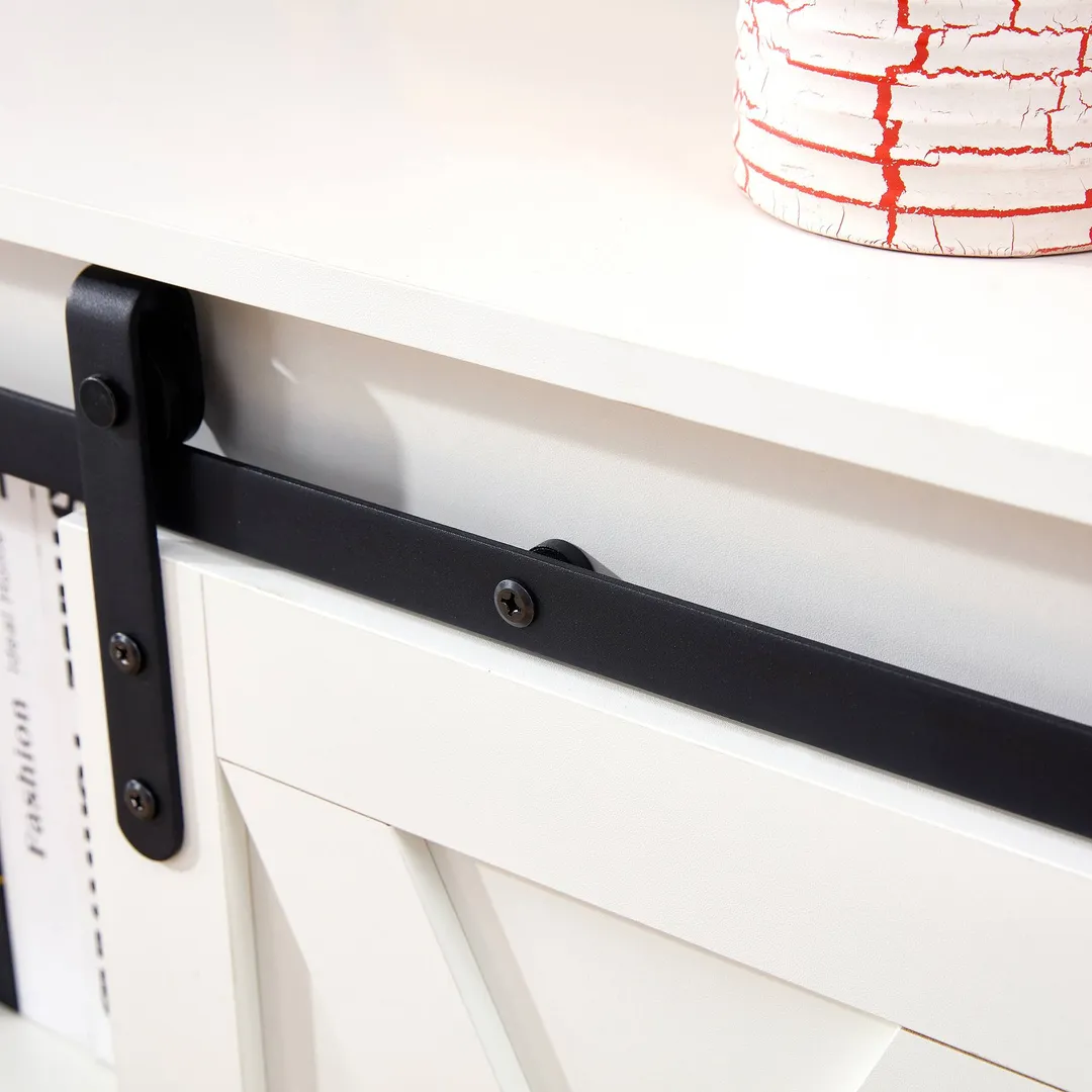 Yiekholo Modern/Contemporary Black Tv Cabinet (Accommodates TVs up to 65-in), photo 10 of 10