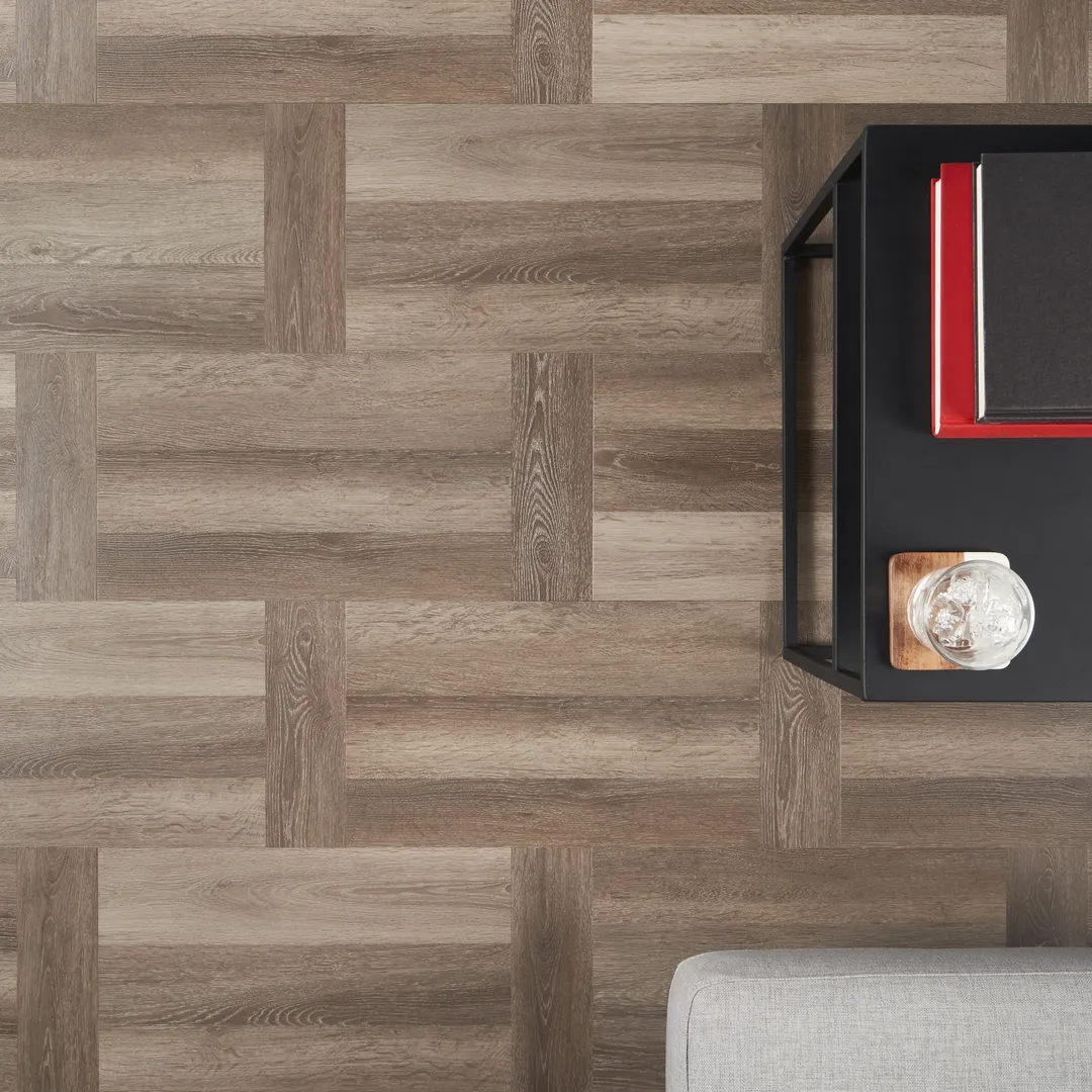 Artmore Tile Stacy Garcia Designwood 12-in-in W x 24-in-in L Interlocking Vinyl Tile, photo 3 of 8