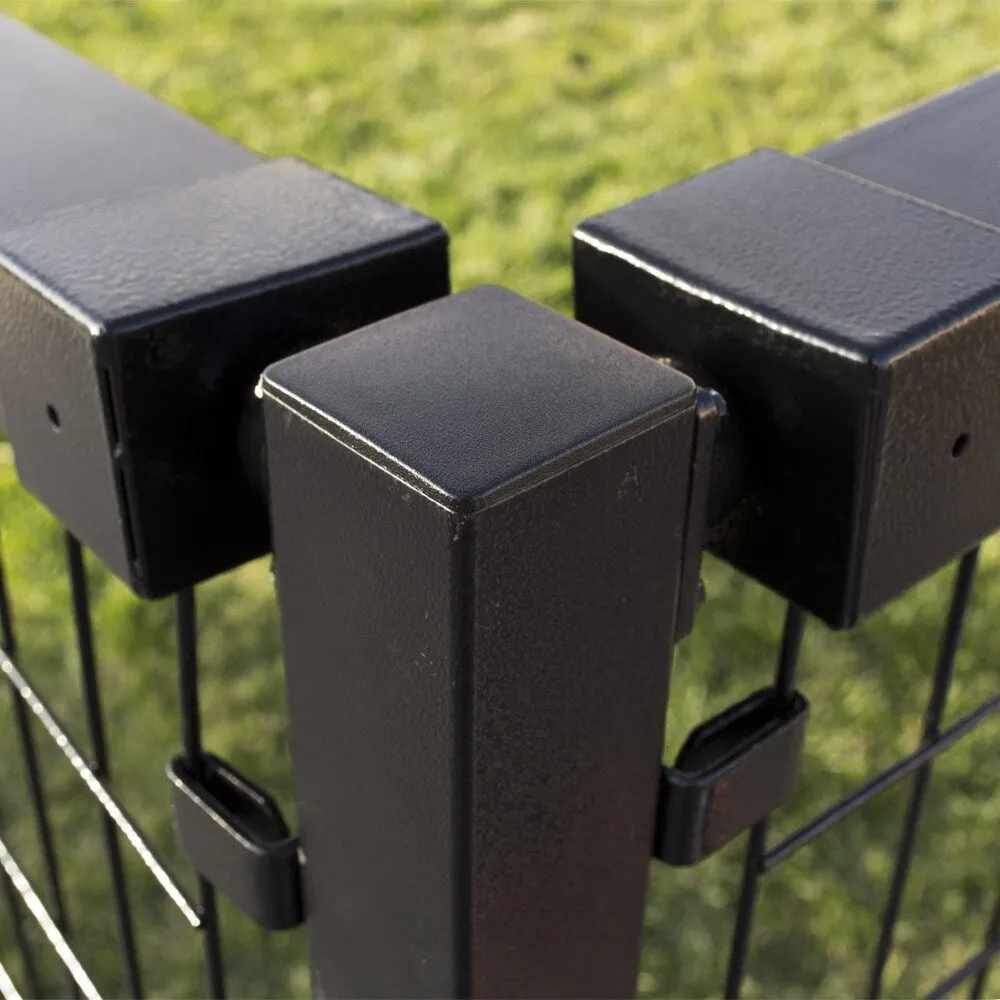 Yardgard Select 3.75-in Black Metal Rail Clip For Metal Fence, photo 4 of 8