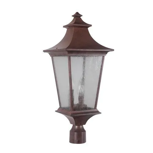 Craftmade Argent II 180-Watt 24.56-in Aged Bronze Textured Transitional Post Light, photo 2 of 2