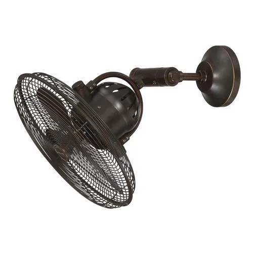 Craftmade Bellows IV 14-in Aged bronze textured Indoor/Outdoor Ceiling Fan with Wall-Mounted Remote (3-Blade), photo 3 of 3