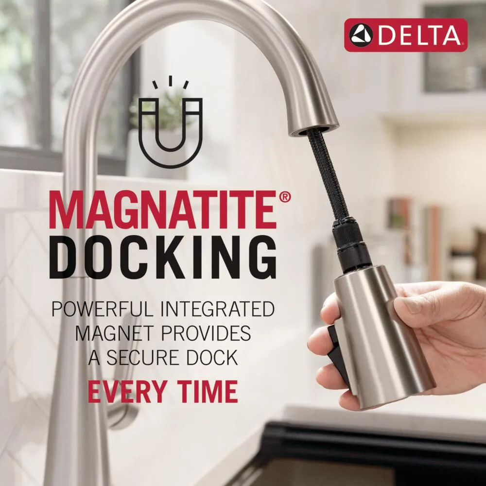 Delta Trinsic Touch2O Champagne Bronze 1-Handle Deck-Mount Pull-Down Touch Kitchen Faucet, photo 6 of 8