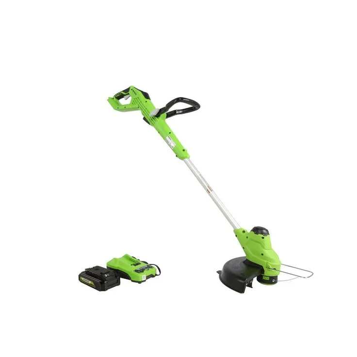 Greenworks 24-Volt 11 in. TORQDRIVE String Trimmer, 2Ah USB Battery and Charger Included ST24B214, photo 5 of 10